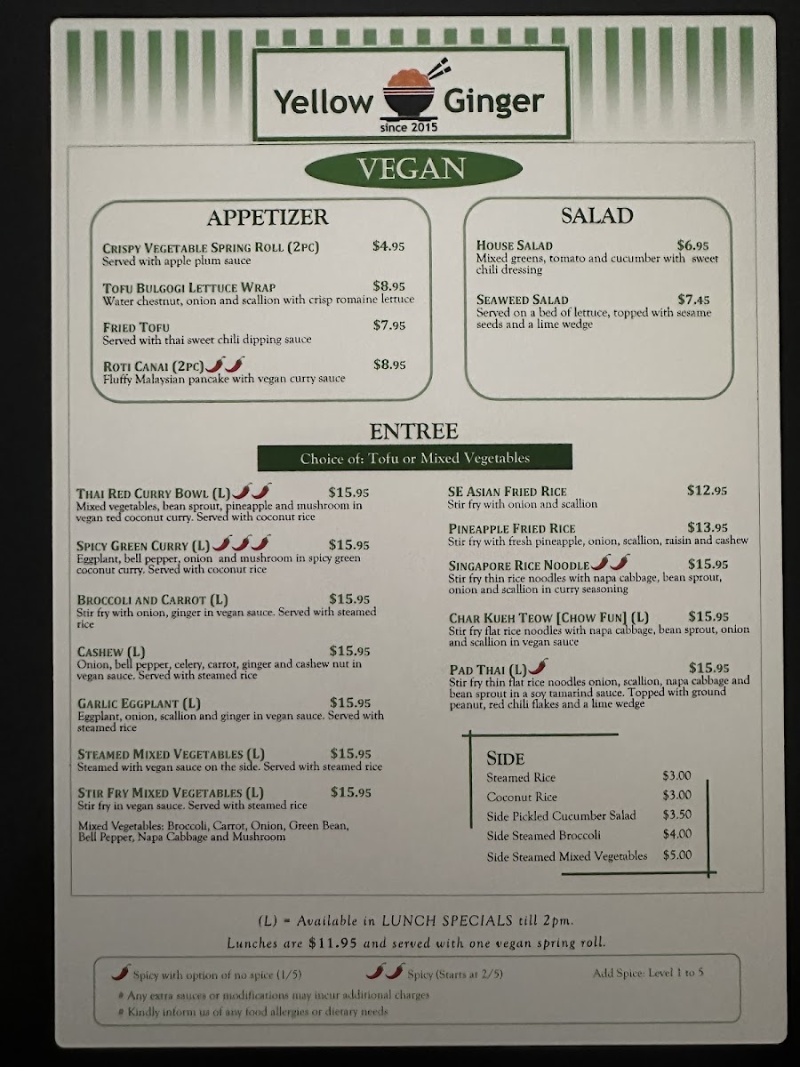 Menu Yellow Ginger Asian Kitchen-5
